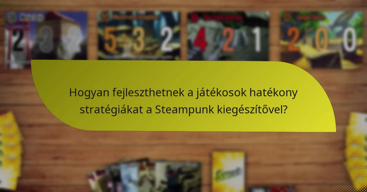 Mely kulcs kártyák találhatók a Steampunk kiegészítőben?