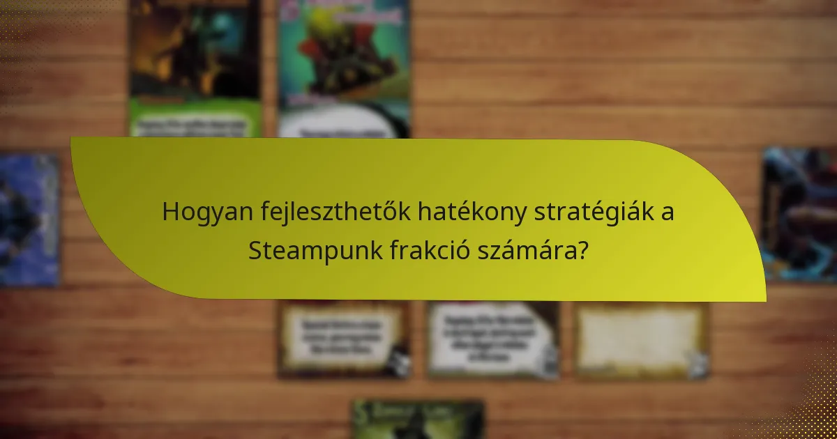 Mik a Steampunk frakció erősségei?