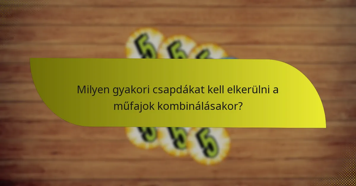 Milyen gyakori csapdákat kell elkerülni a műfajok kombinálásakor?